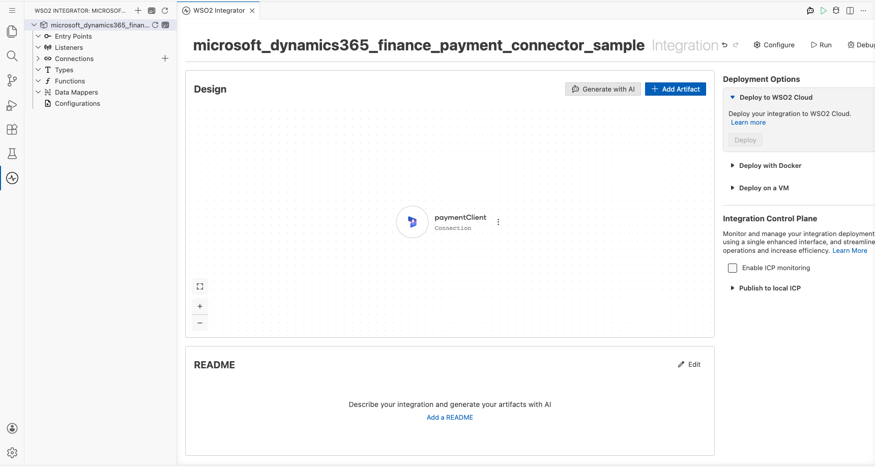 Microsoft Dynamics 365 Finance Payment connection visible after saving