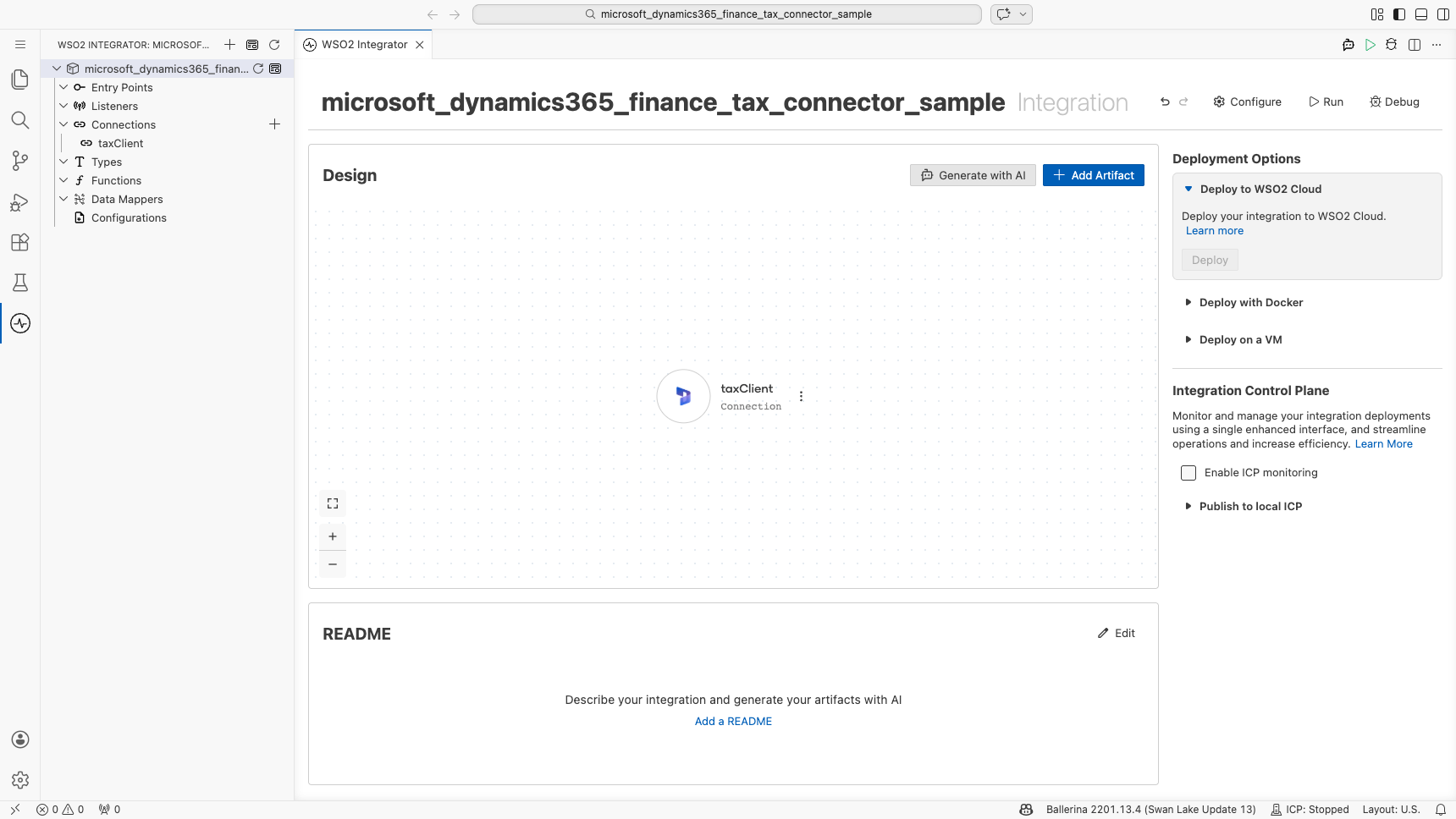Microsoft Dynamics 365 Finance Tax connection visible after saving