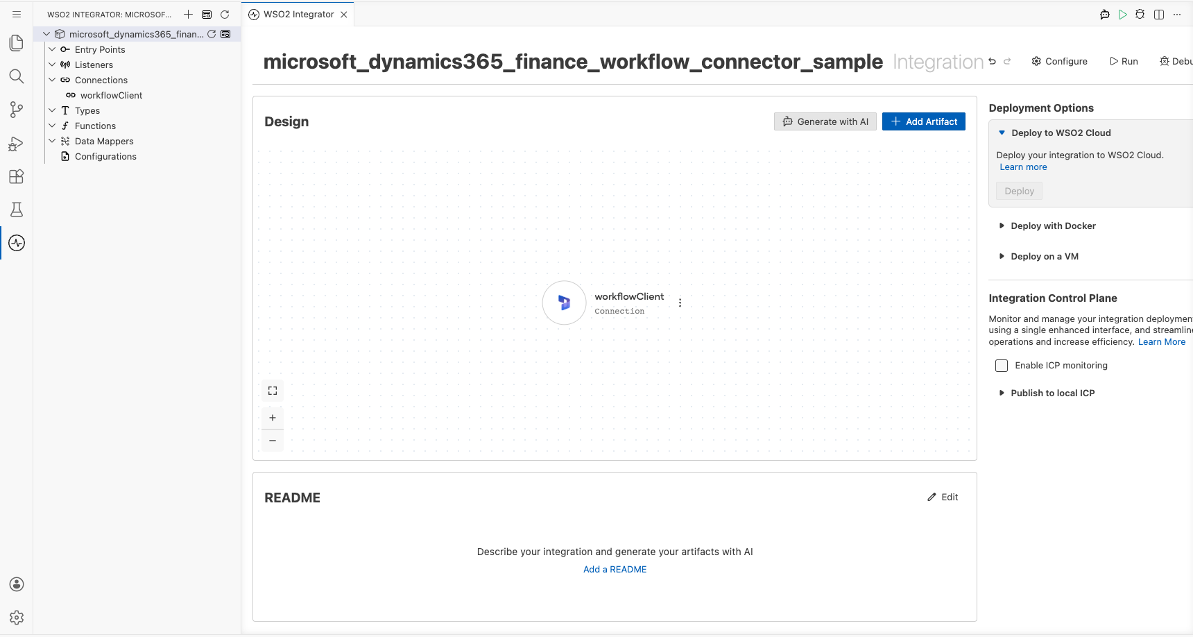 Microsoft Dynamics 365 Finance Workflow connection visible after saving