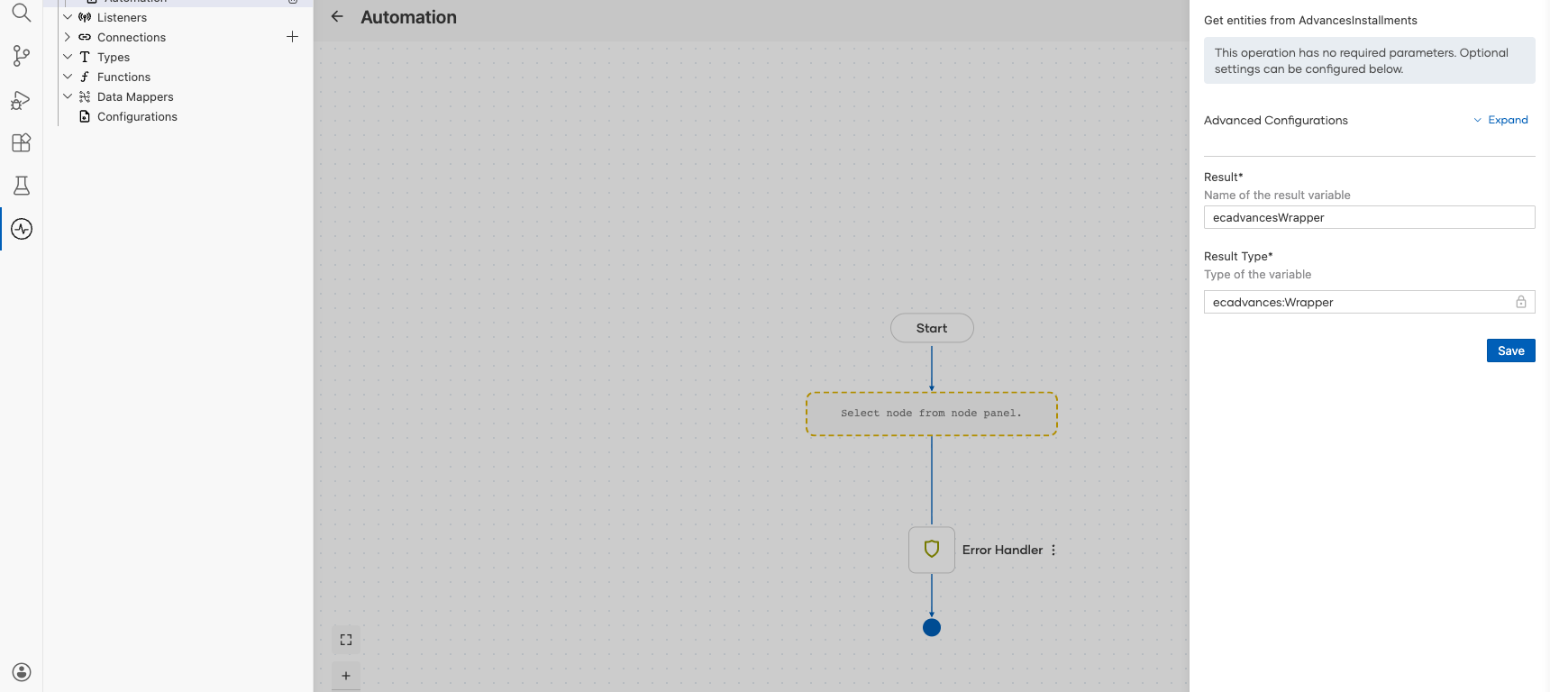 SAP SuccessFactors Employee Central Advances List Advances Installmentss operation with all values entered before saving