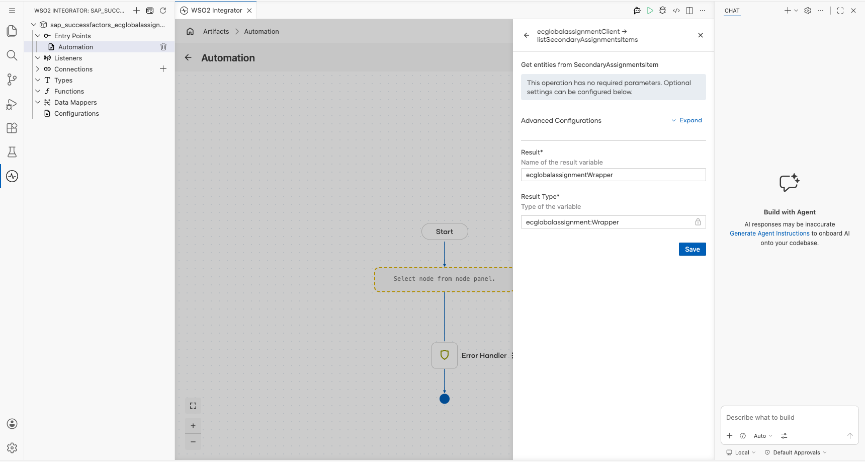 SAP SuccessFactors Employee Central Global Assignment List Secondary Assignments Items operation with all values entered before saving