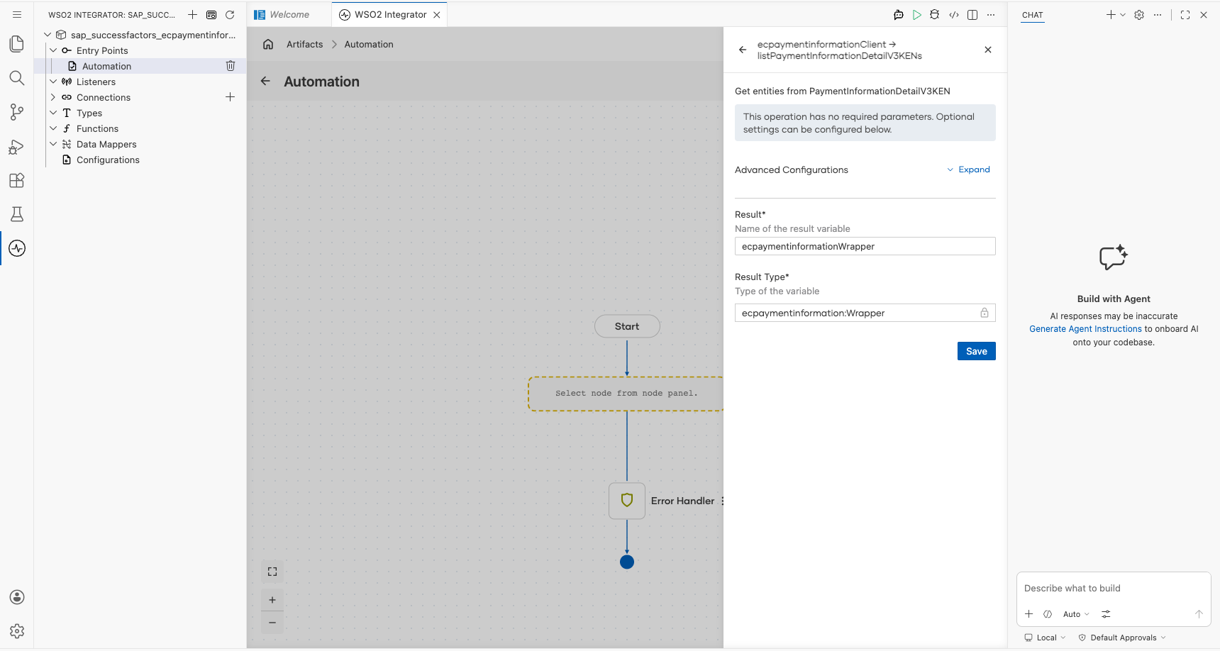 SAP SuccessFactors Employee Central Payment Information List Payment Information Detail V3ke Ns operation with all values entered before saving