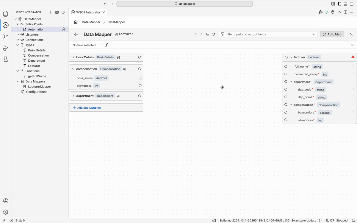 Convert and Map option transforming a string input into an integer output