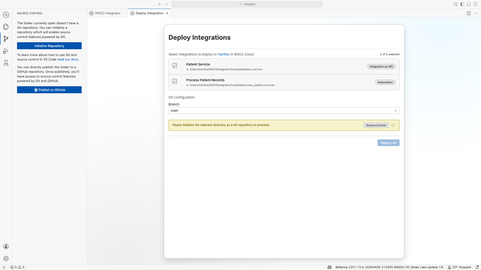 Deploying Integrations to WSO2 Cloud