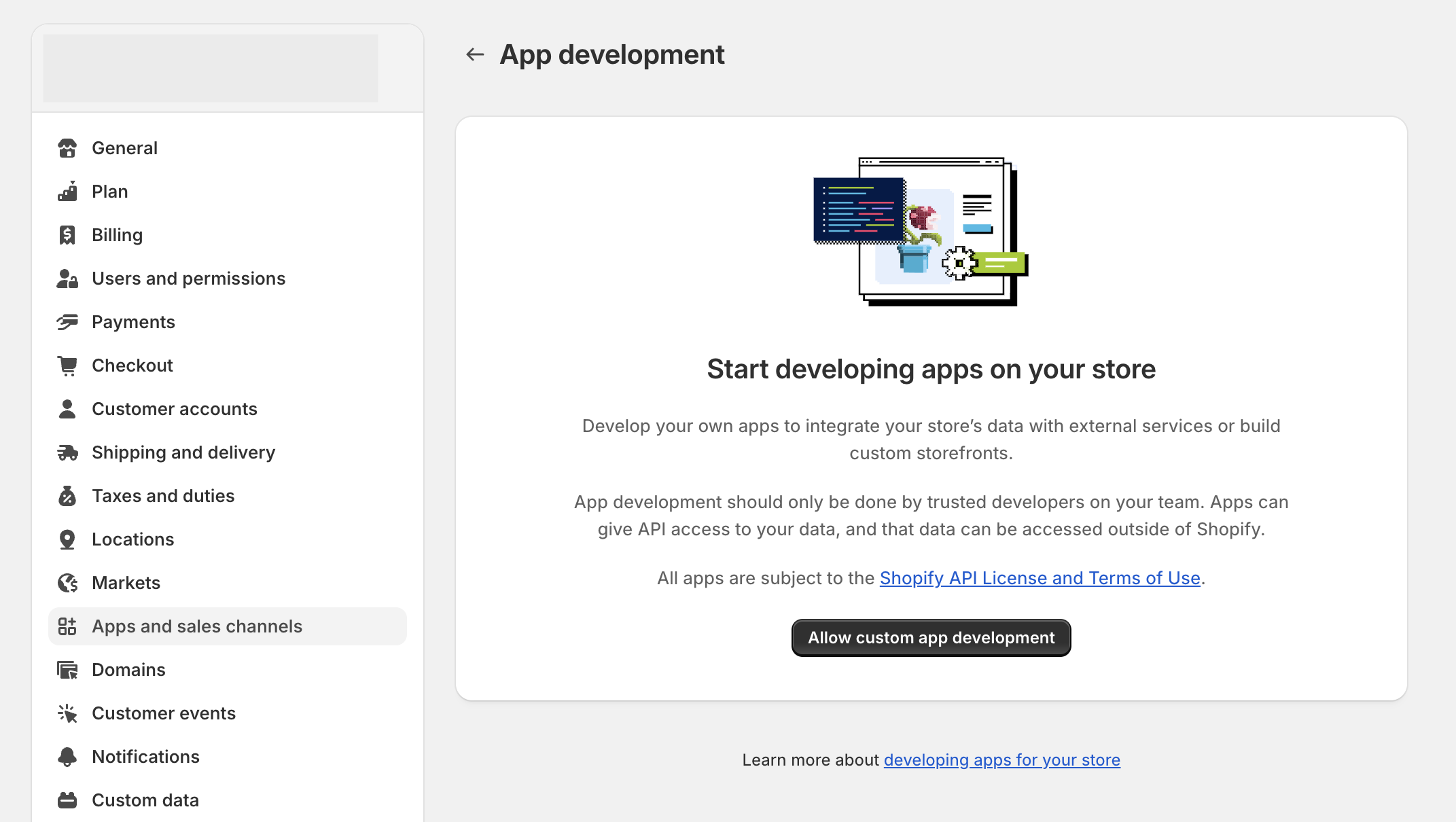 Develop apps