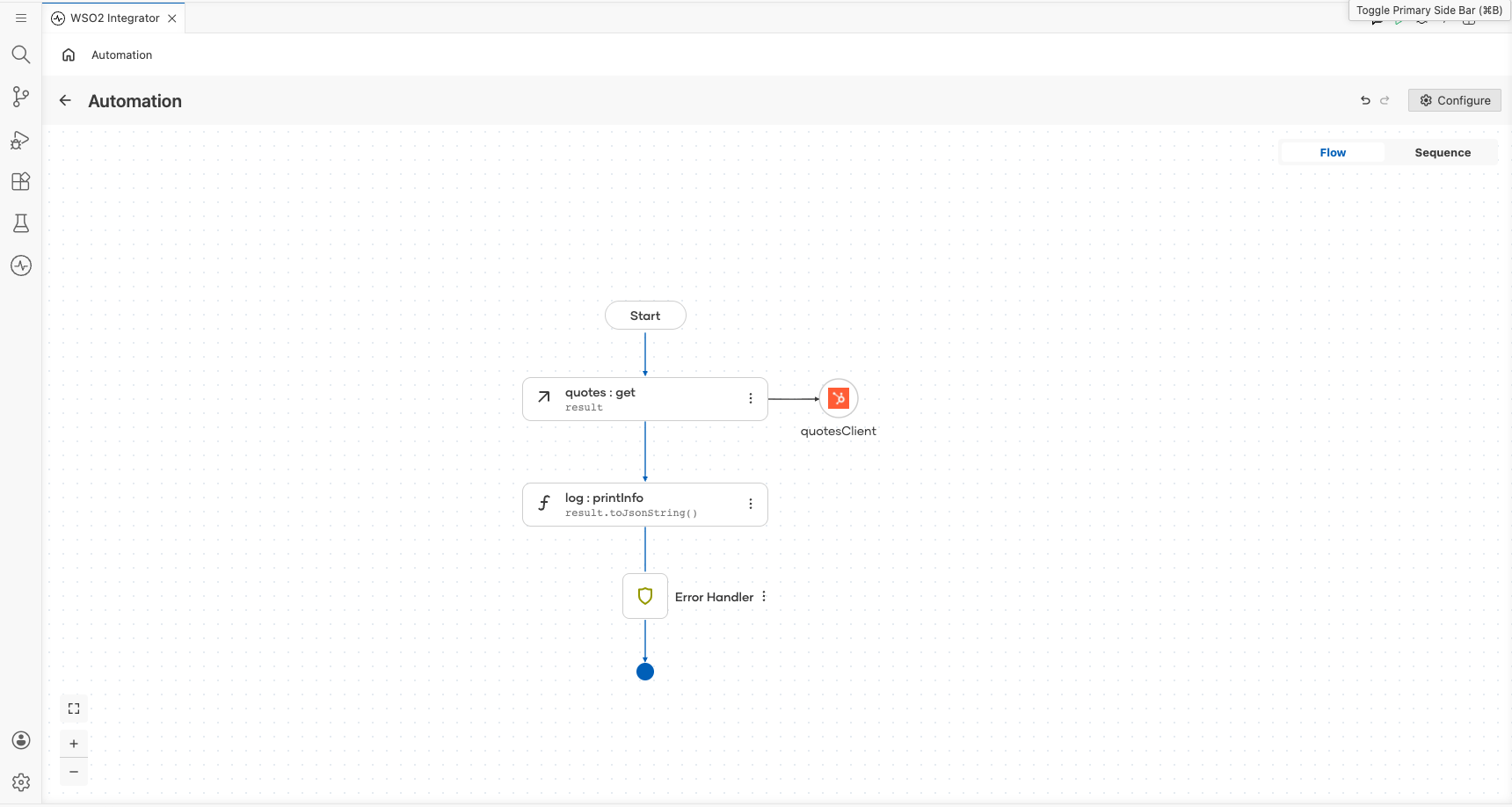 Completed HubSpot CRM Commerce Quotes automation flow