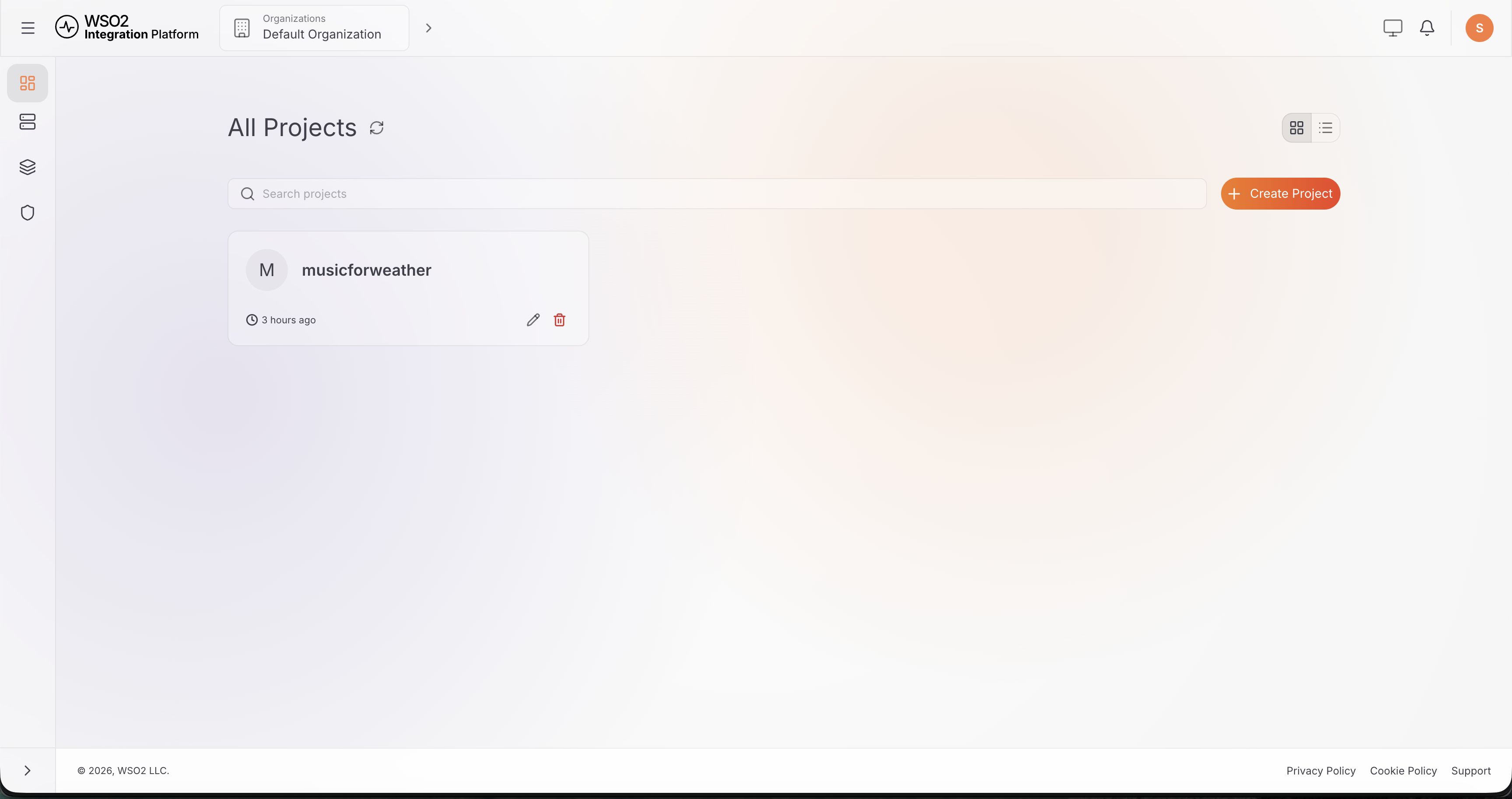 ICP Projects Dashboard