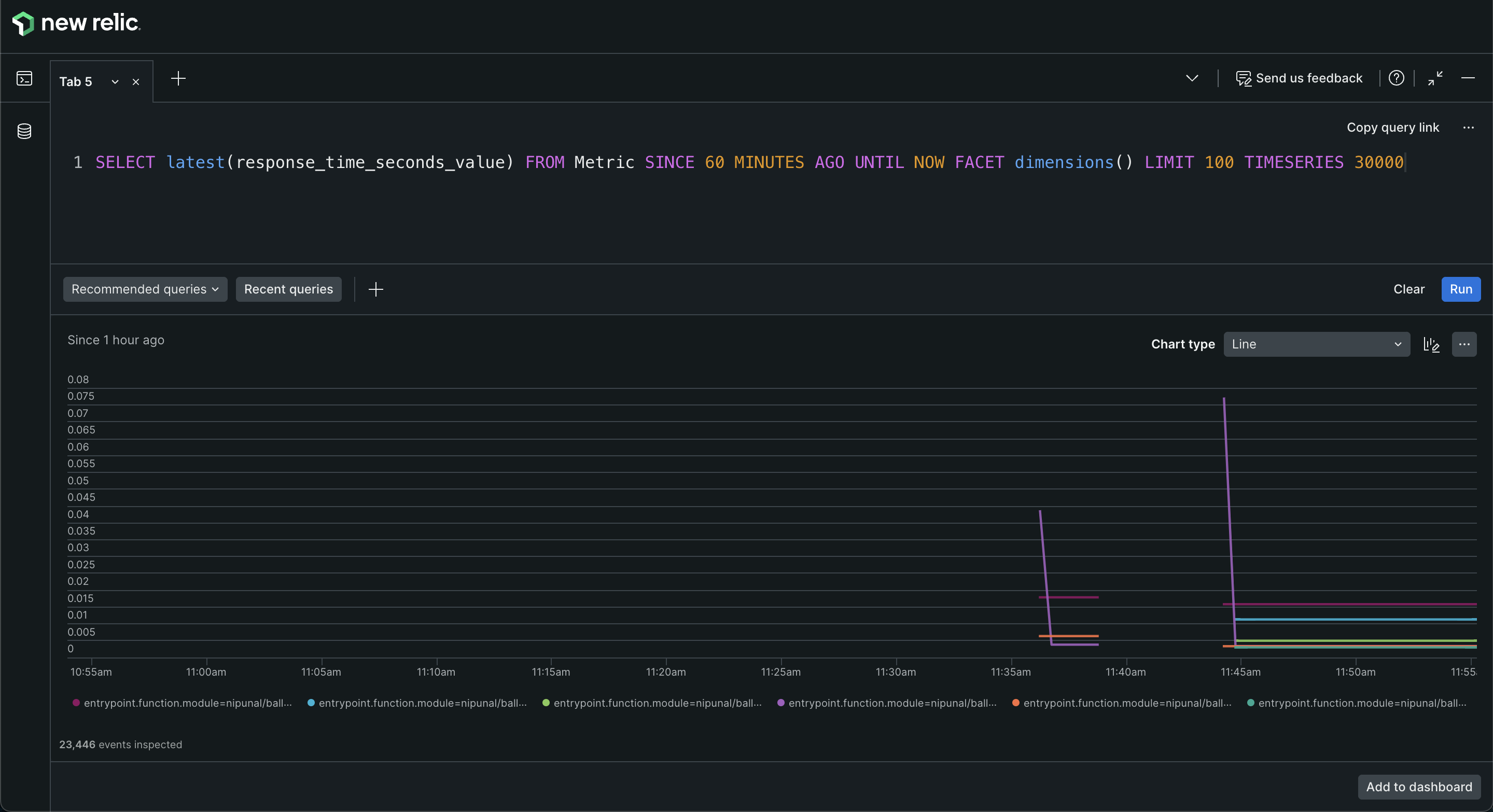New Relic metric Query Builder New Relic metric Query Builder