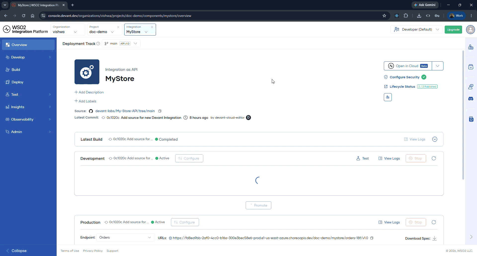 Open Developer Portal