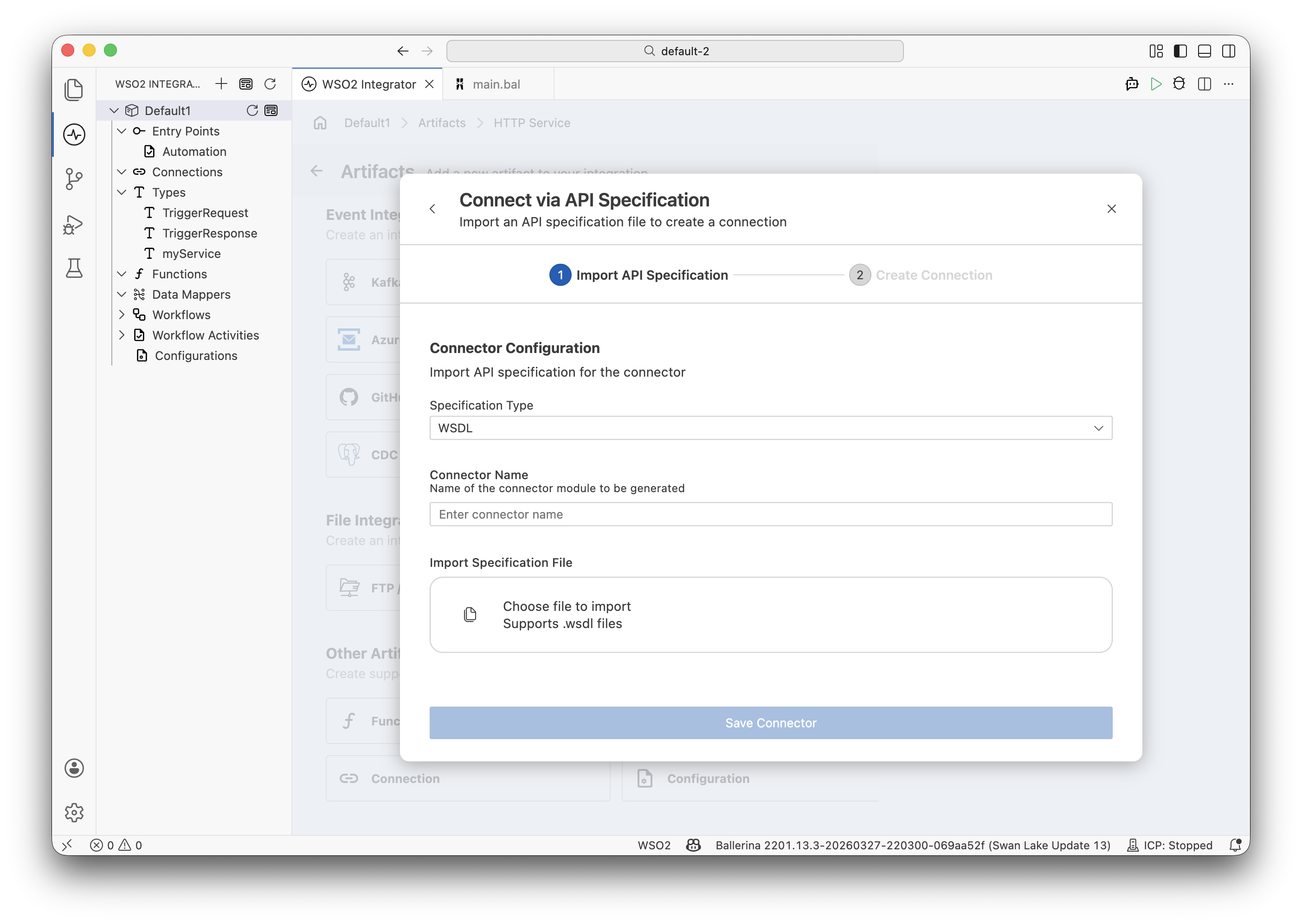 Import WSDL file