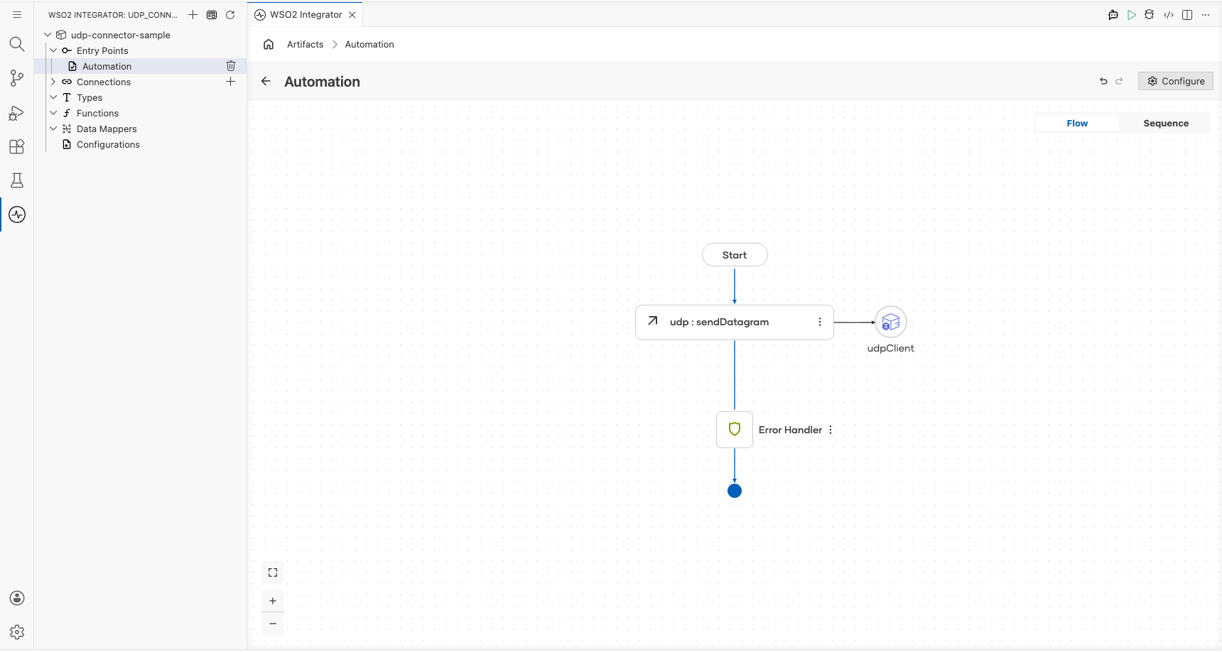 Completed UDP automation flow