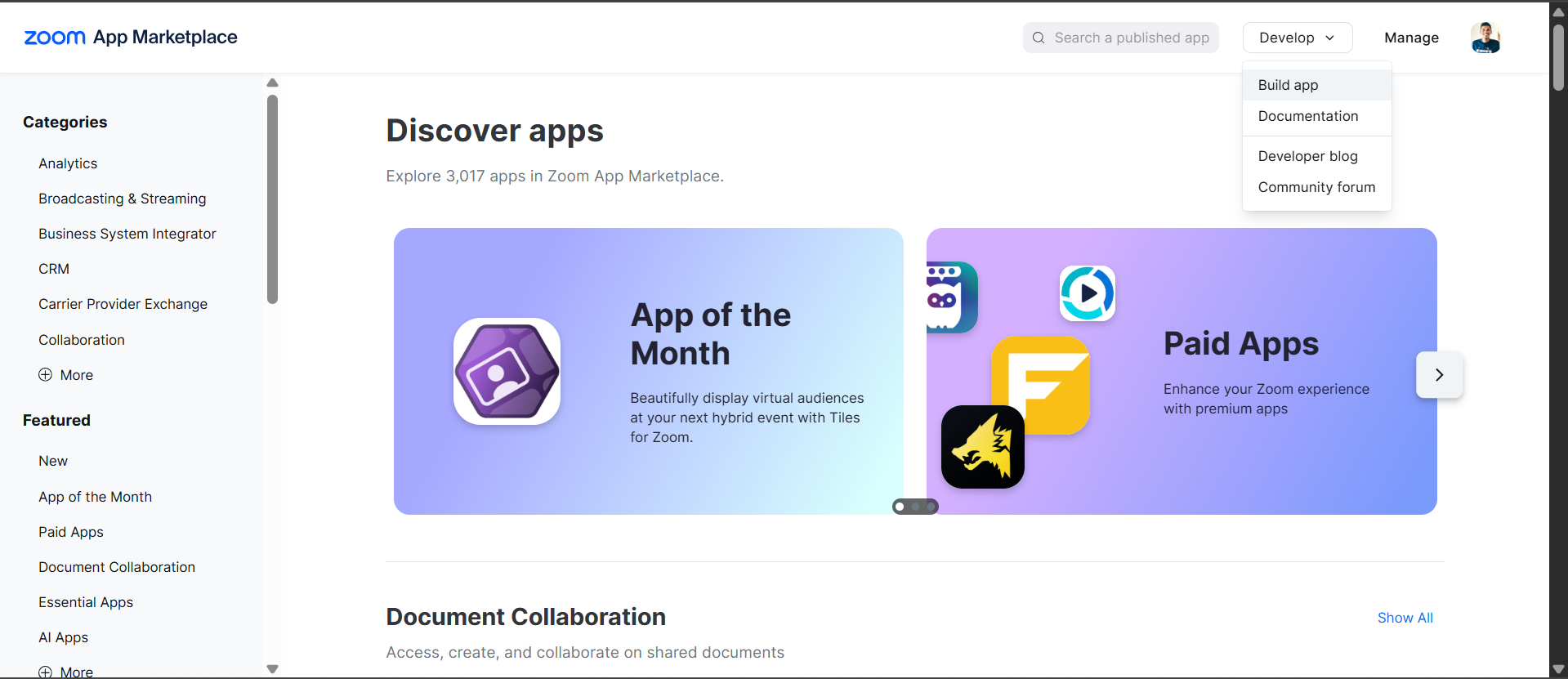 Zoom Marketplace