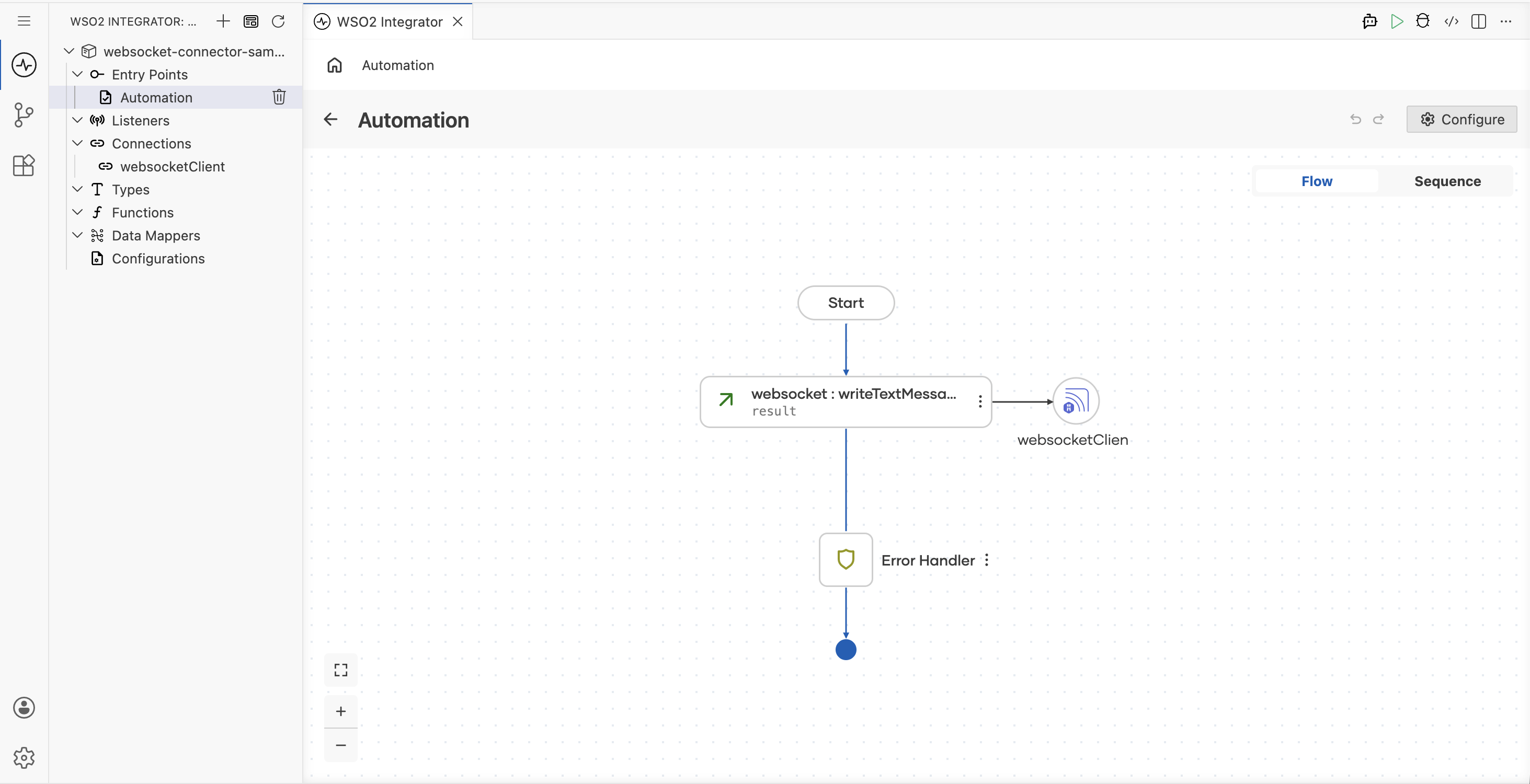 Completed WebSocket automation flow
