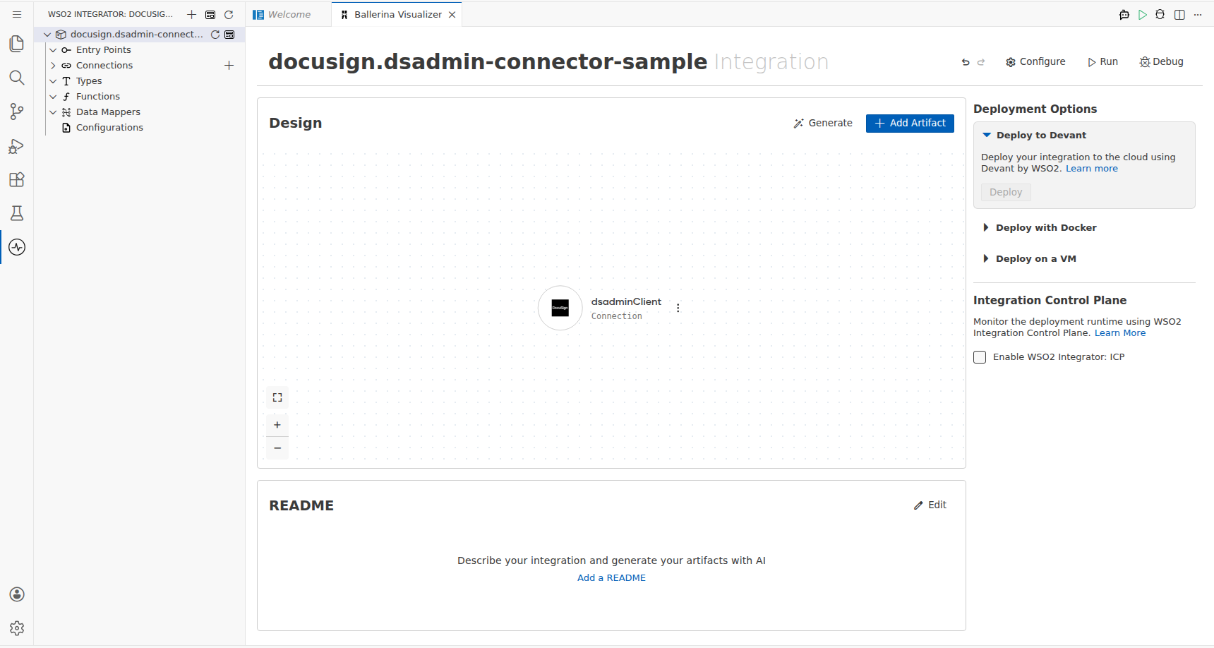 DS Admin Connections panel showing dsadminClient entry after saving
