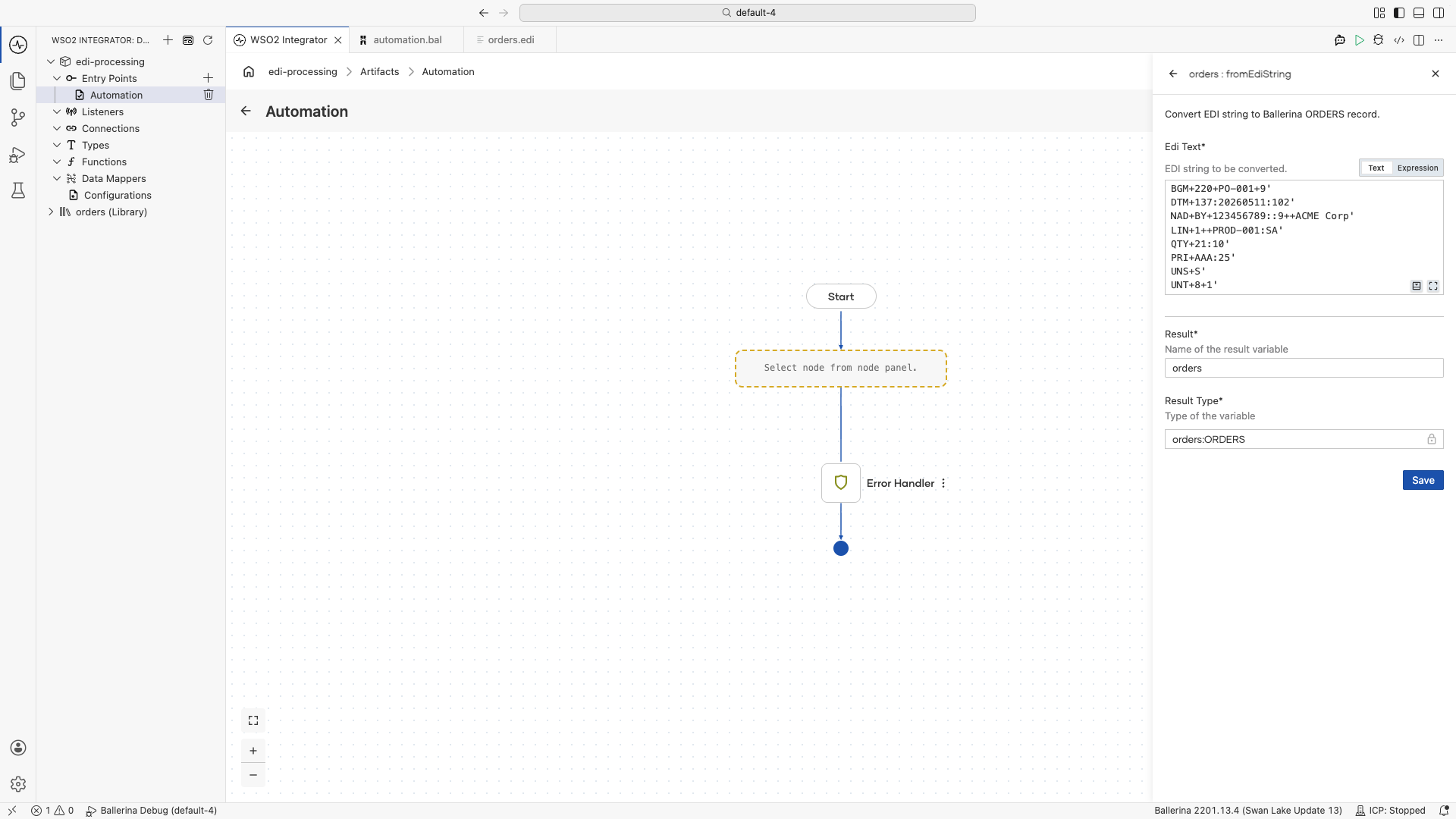 Add EDI method