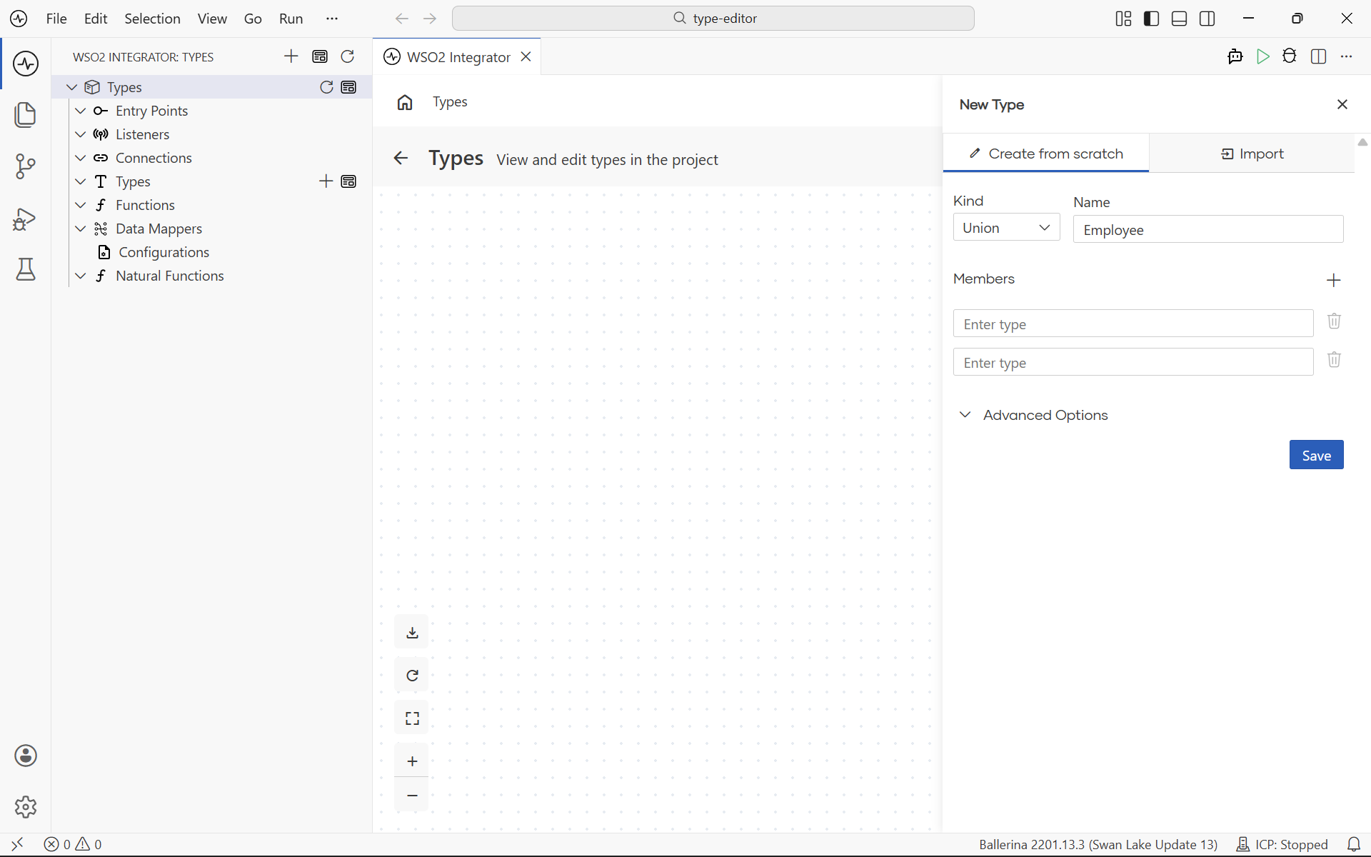 Create a union type