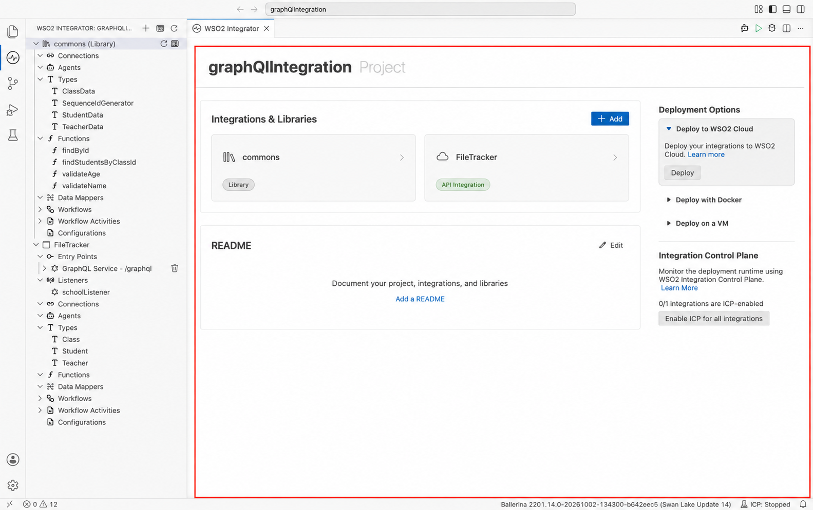 Project view overview