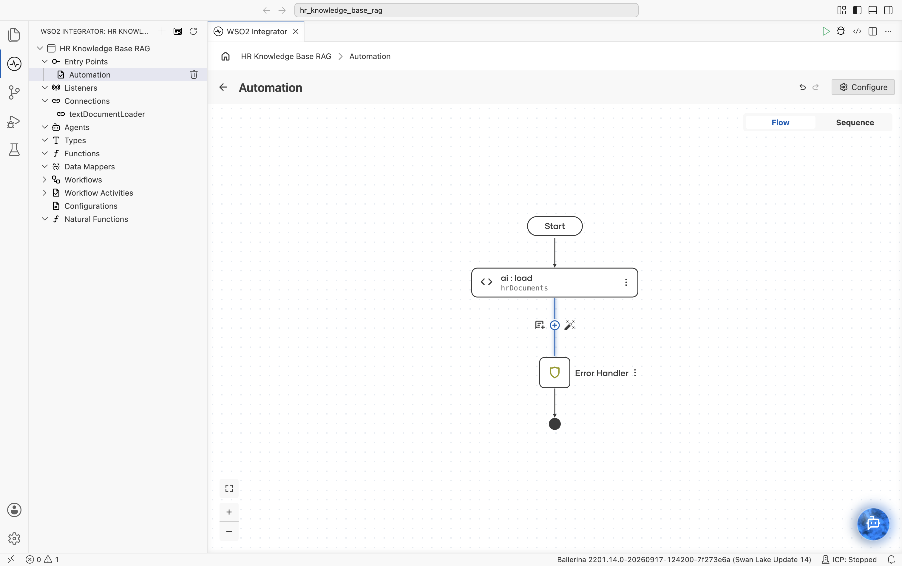 ai:load node with + below it