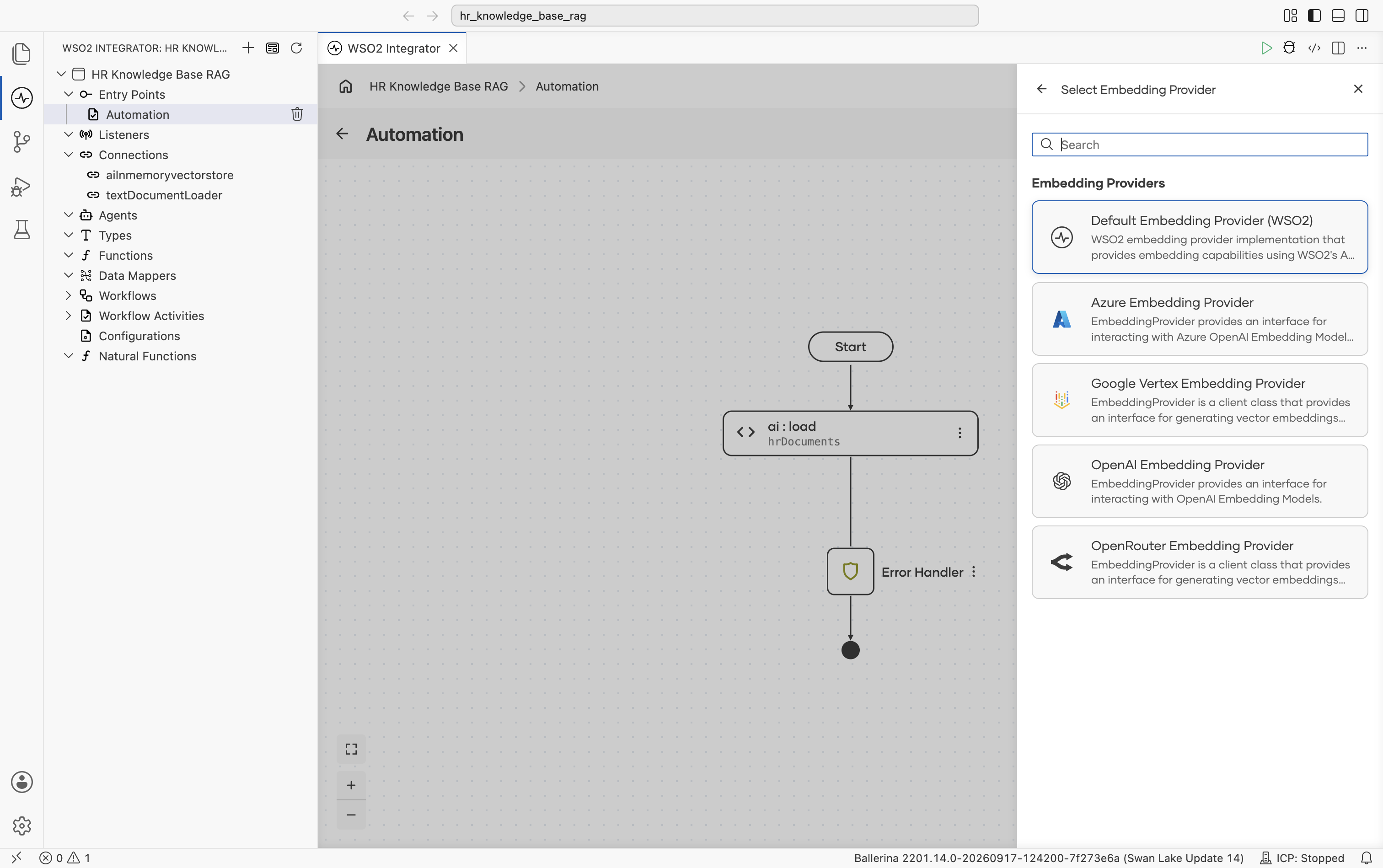 Select Embedding Provider
