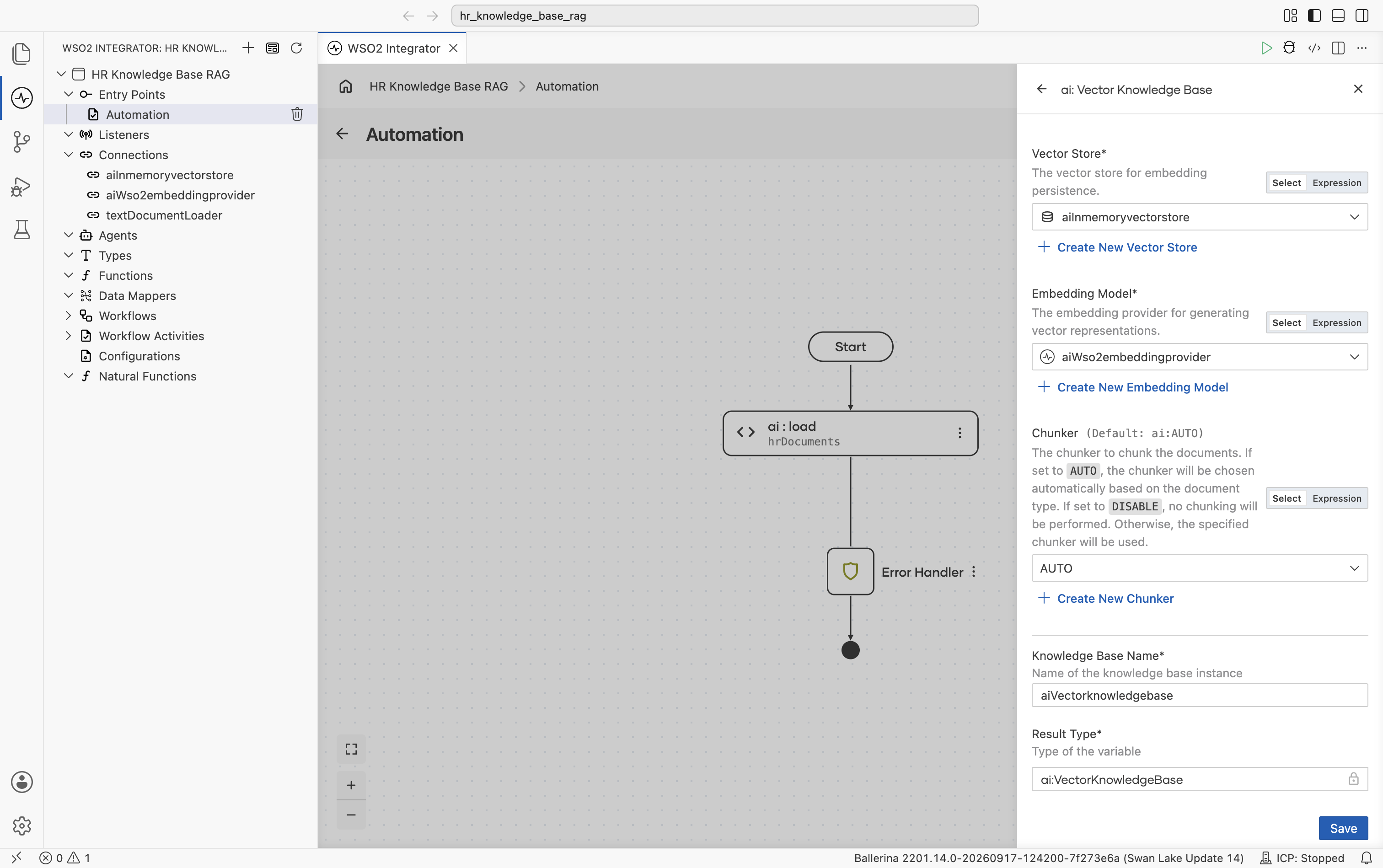 Vector Knowledge Base filled