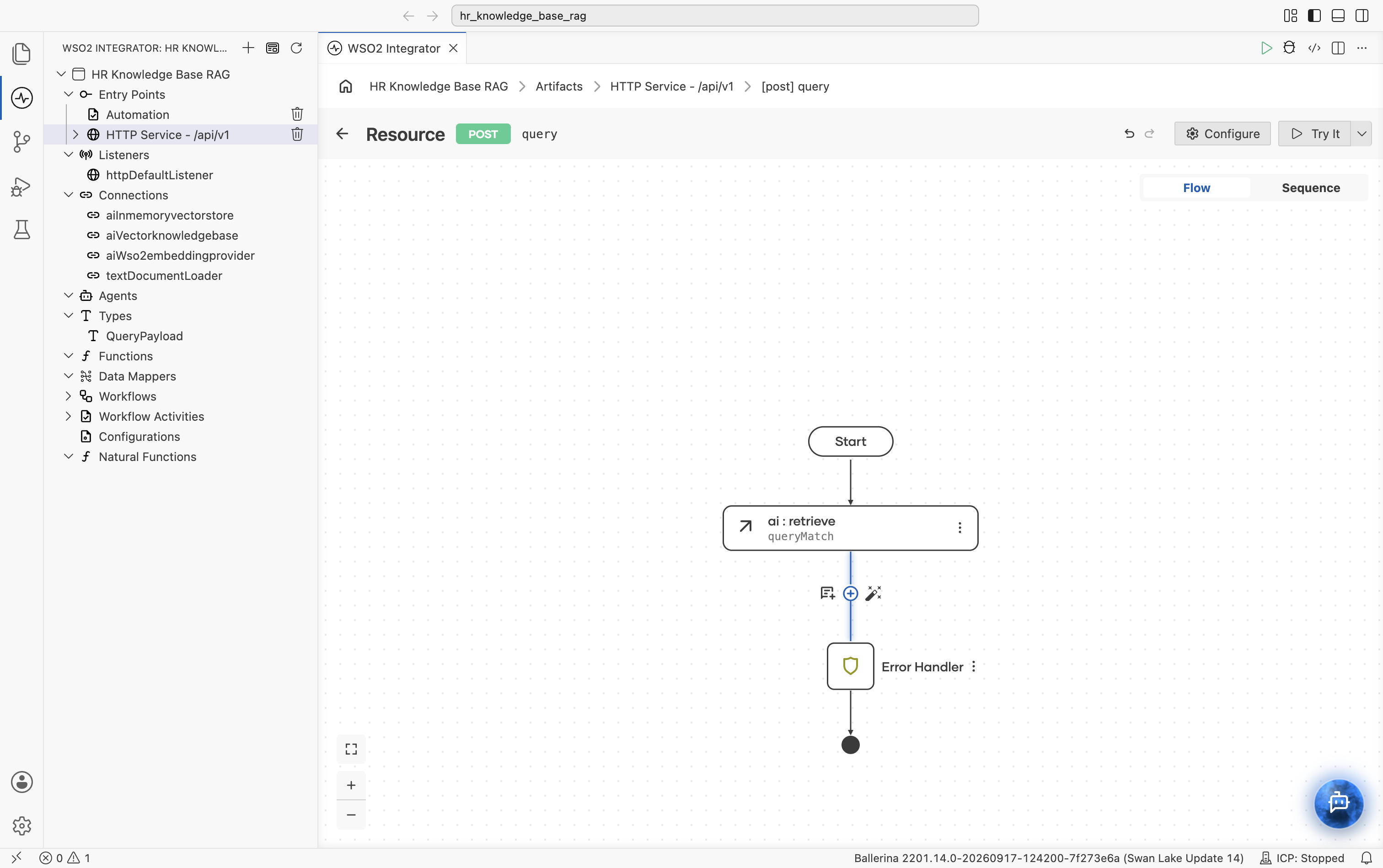 ai:retrieve node with + below it