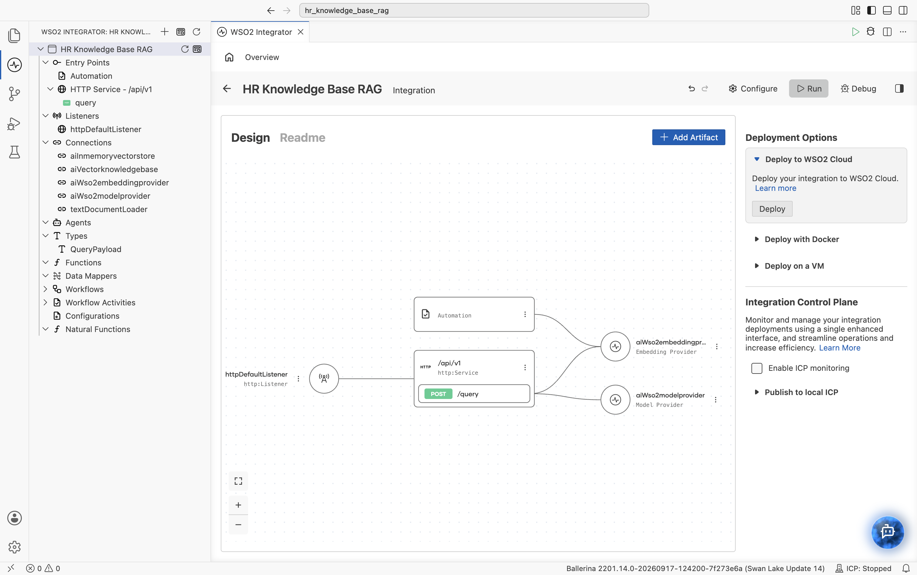 Project overview before run