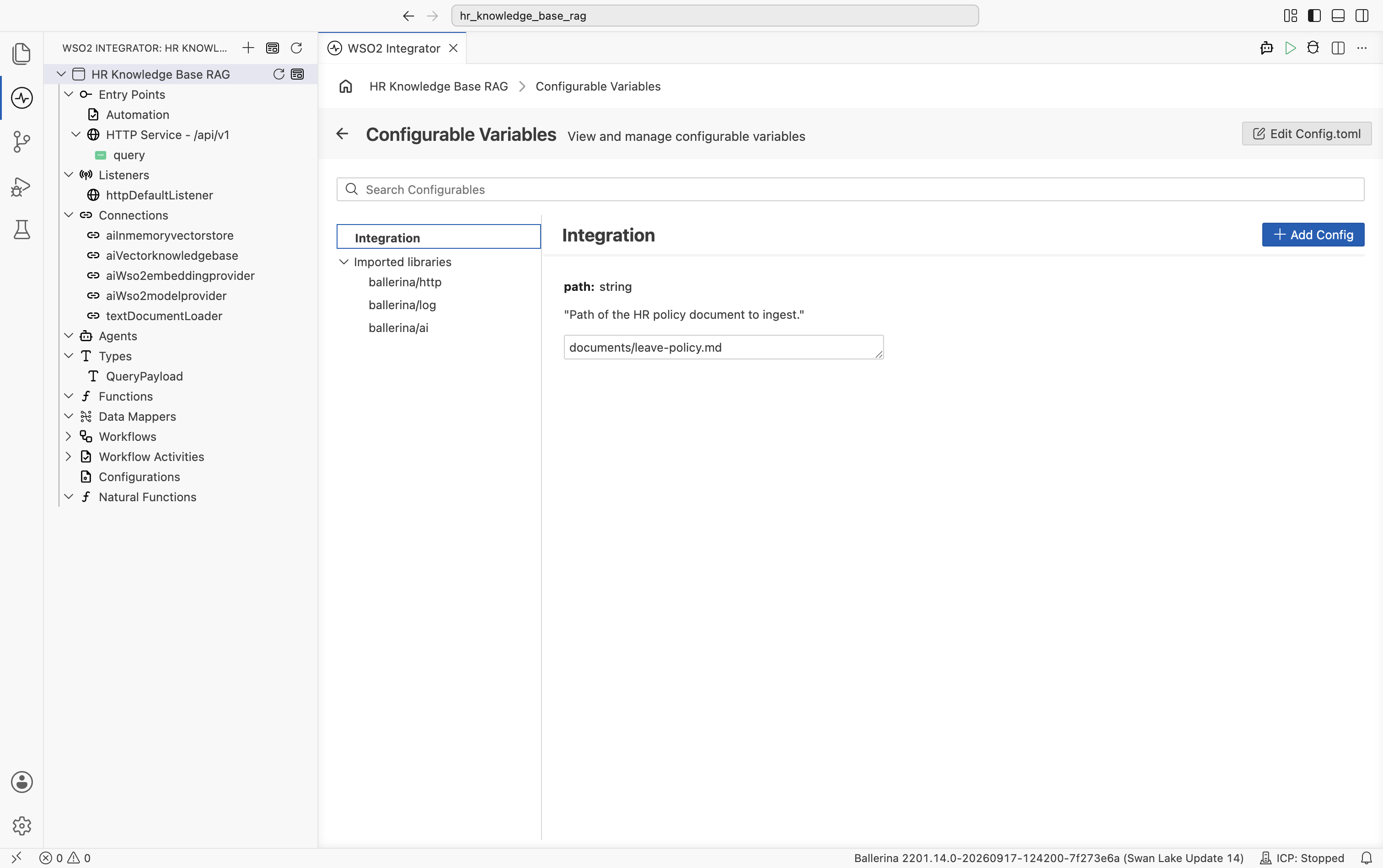 Set the path configurable