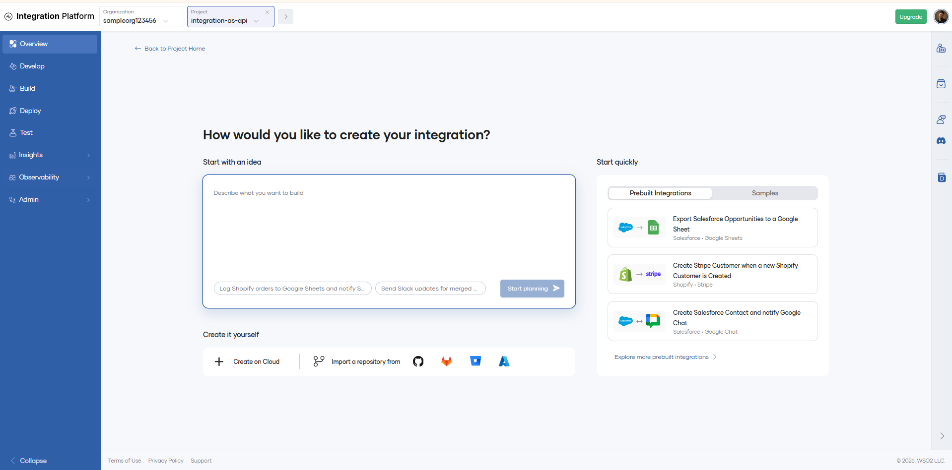 Integration Platform on WSO2 Cloud