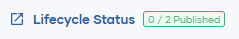 Lifecycle Management Published Status