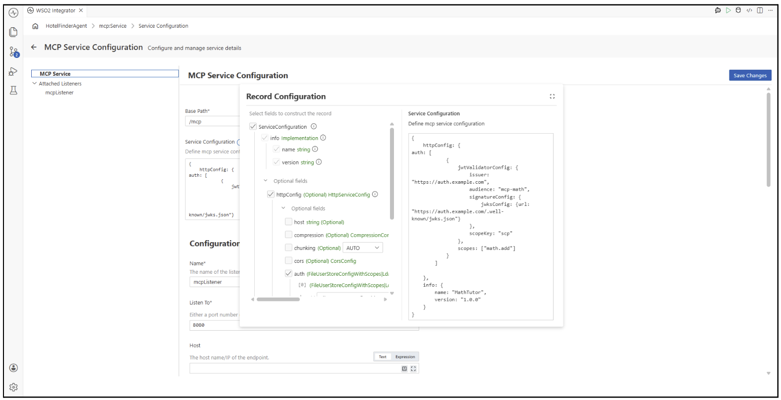 Configure MCP server for production